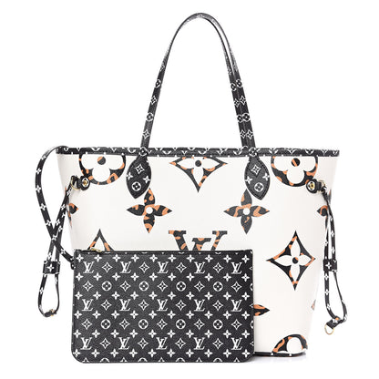 Louis Vuitton Monogram Giant Jungle Neverfull MM Ivory 1 of 10