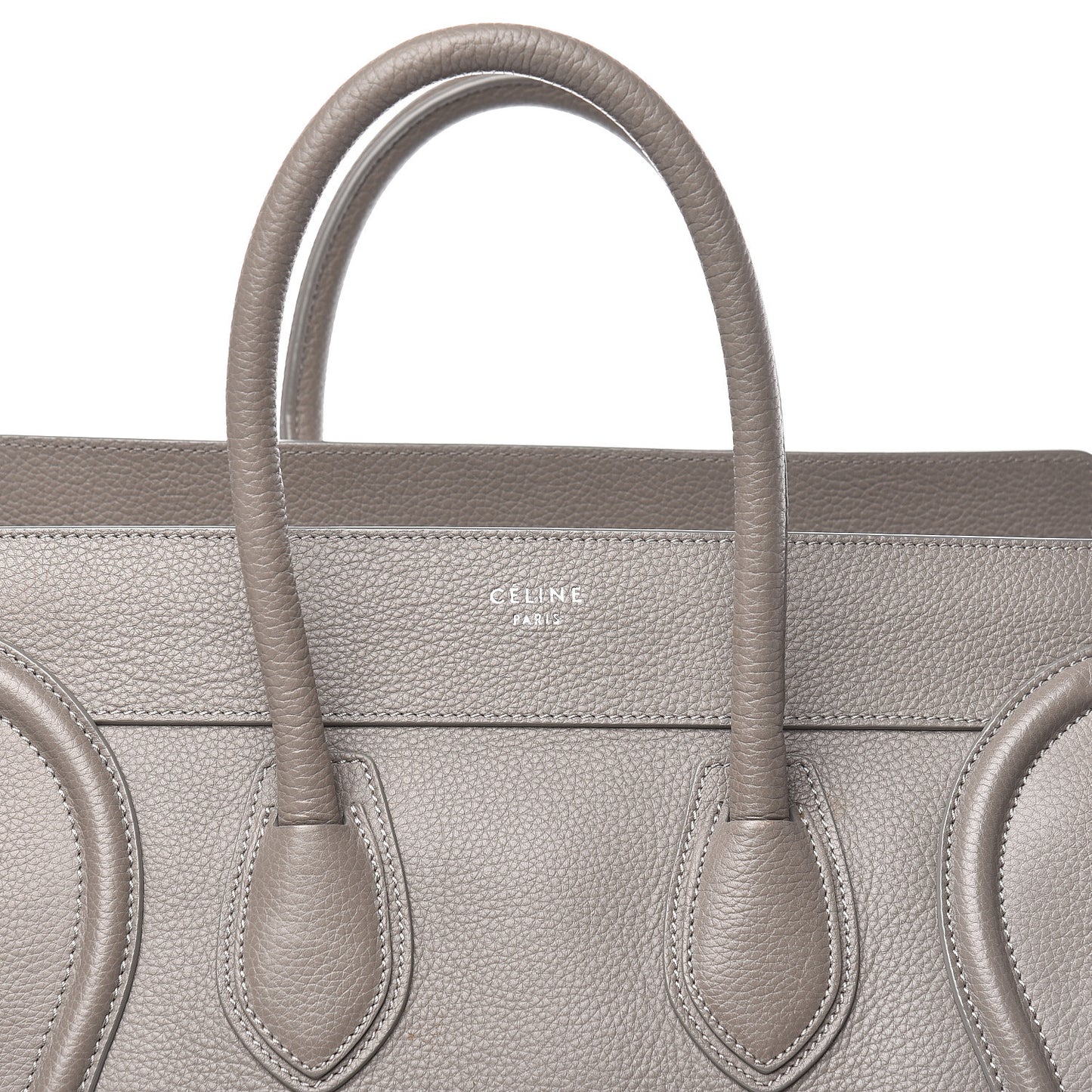 Drummed Calfskin Mini Luggage Souris