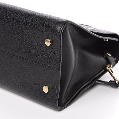 Christian Dior Grained Calfskin Medium Diorever Flap Black 12 of 13