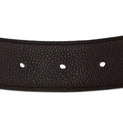 Hermes Box Togo 32mm H Belt 90 36 Black Chocolate 7 of 10