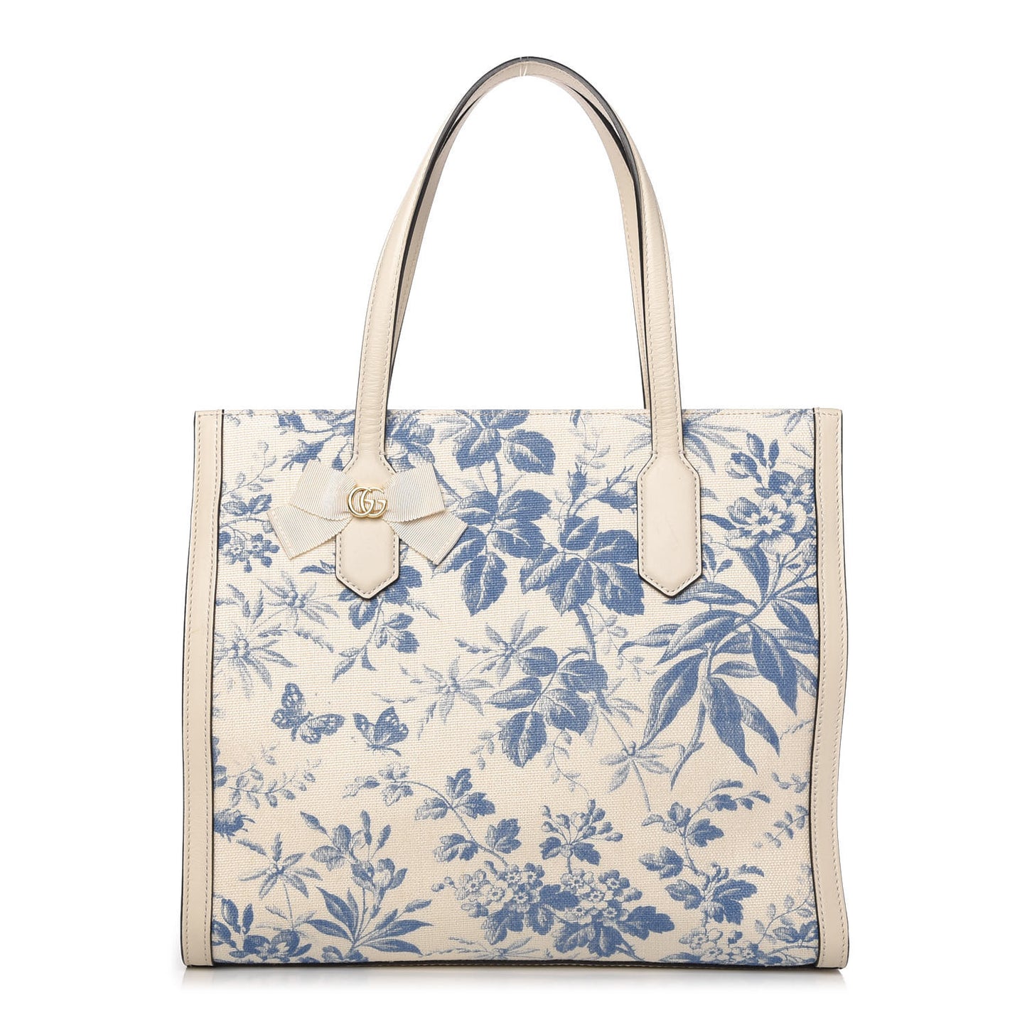 Canvas Herbarium Print Tote Blue