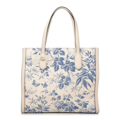 Gucci Canvas Herbarium Print Tote Blue 1 of 11