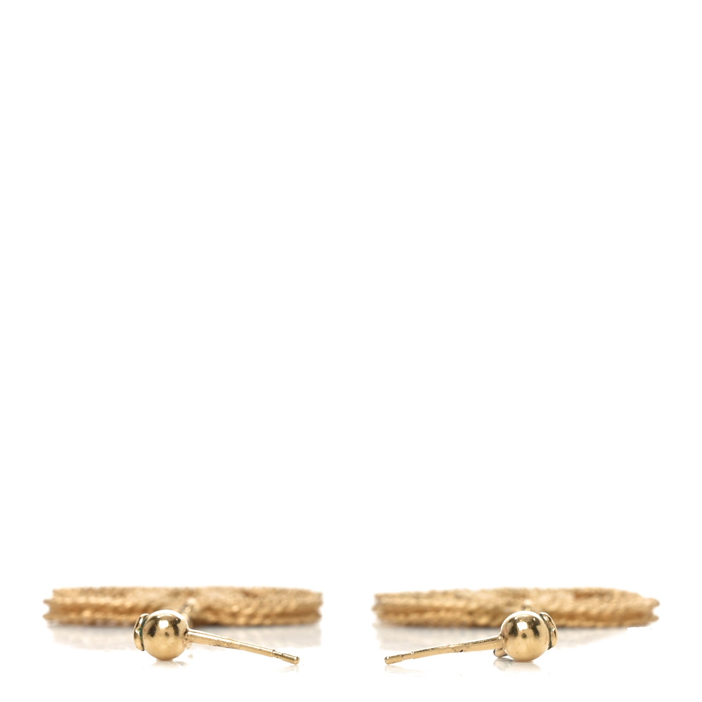 CC Drop Earrings Matte Gold