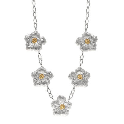 Buccellati Sterling Silver Vermeil Blossom Necklace 1 of 4