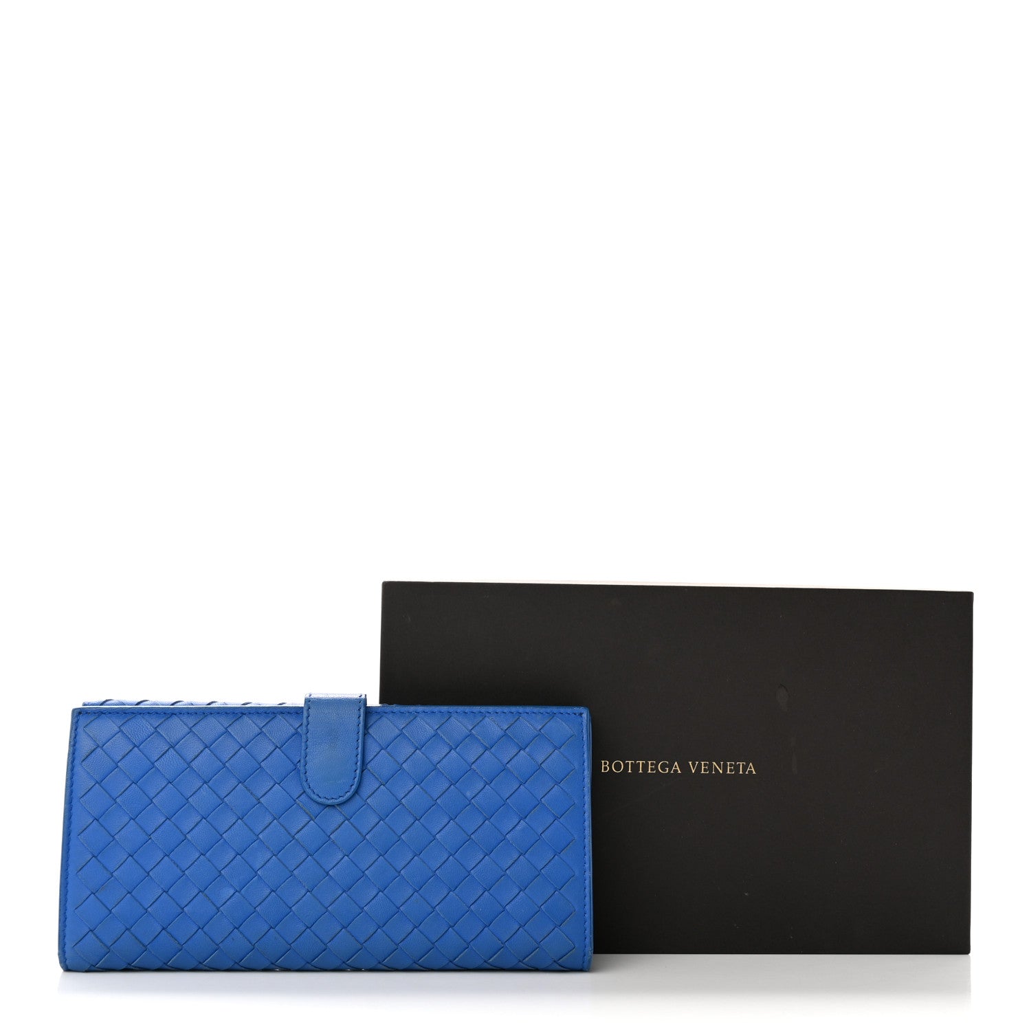Bottega Veneta Nappa Intrecciato Continental Flap Wallet Bluette 17 of 17