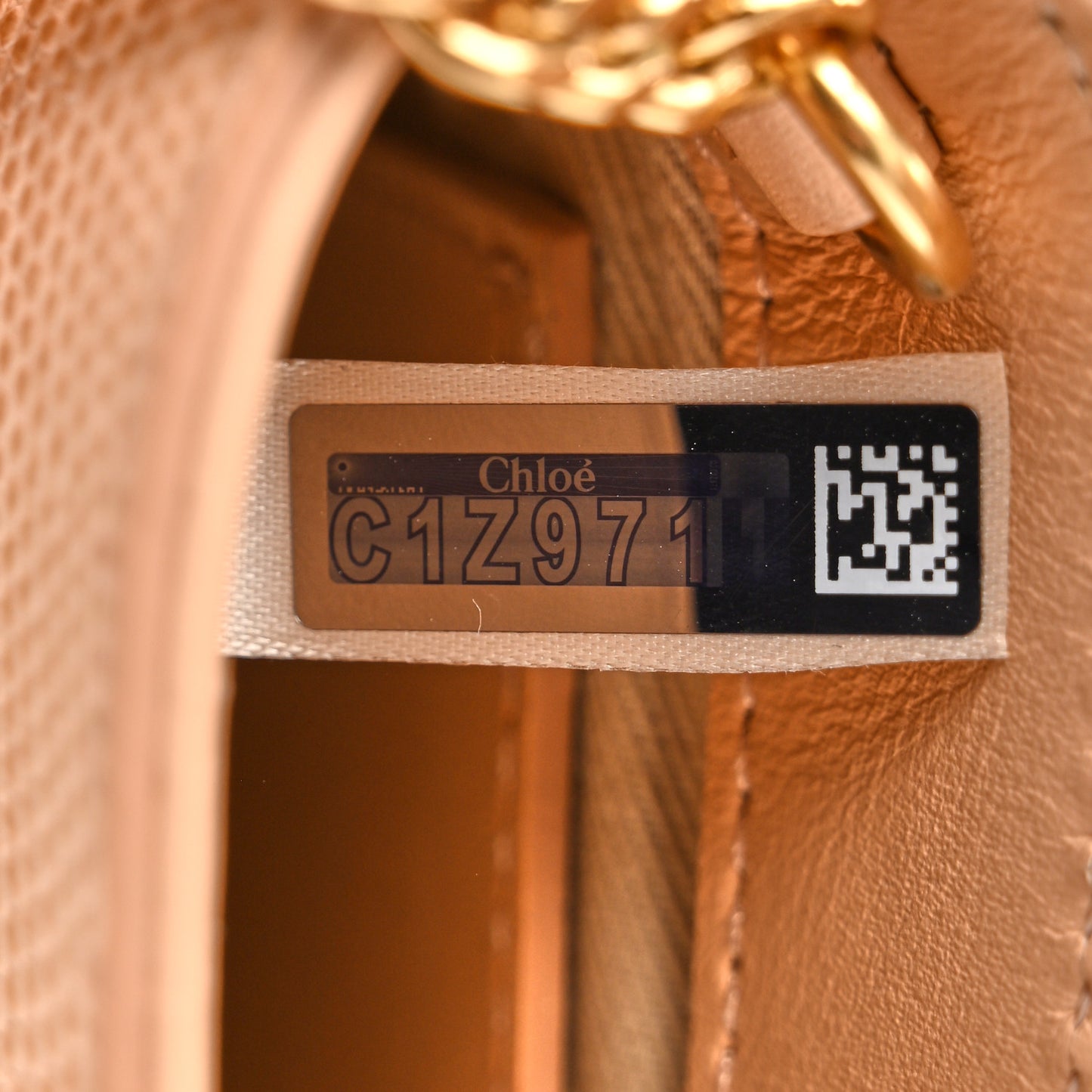 Calfskin Lizard Embossed Small Aby Lock Delicate Pink