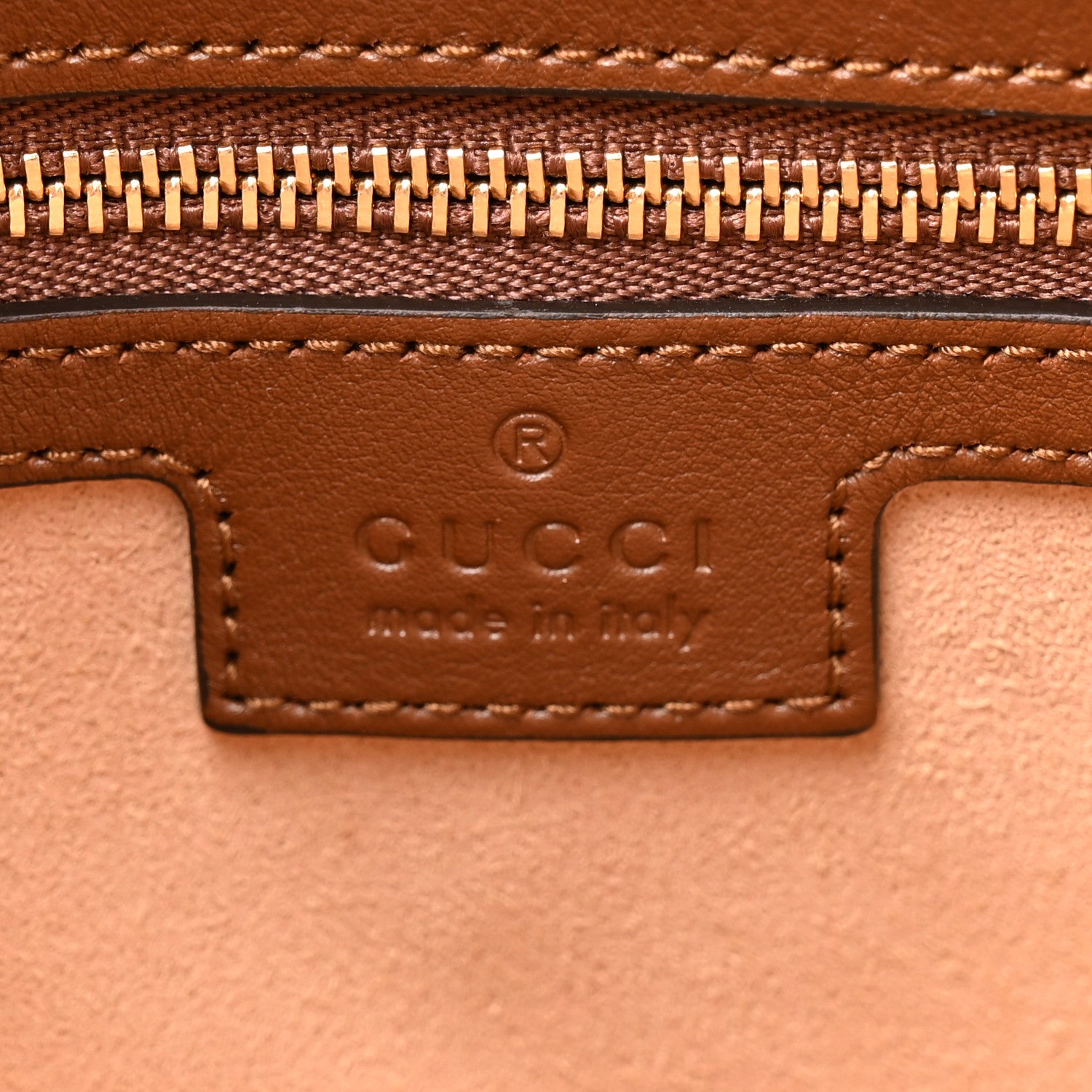 Gucci GG Supreme Monogram Medium Padlock Shoulder Bag Beige Ebony Brown Sugar 6 of 10