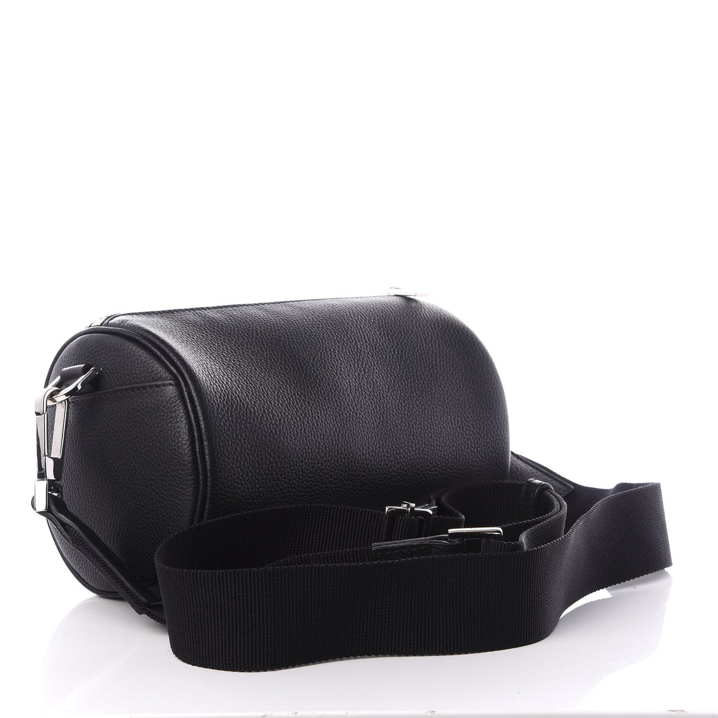 HOMME Grained Calfskin Mens Roller Pouch Black