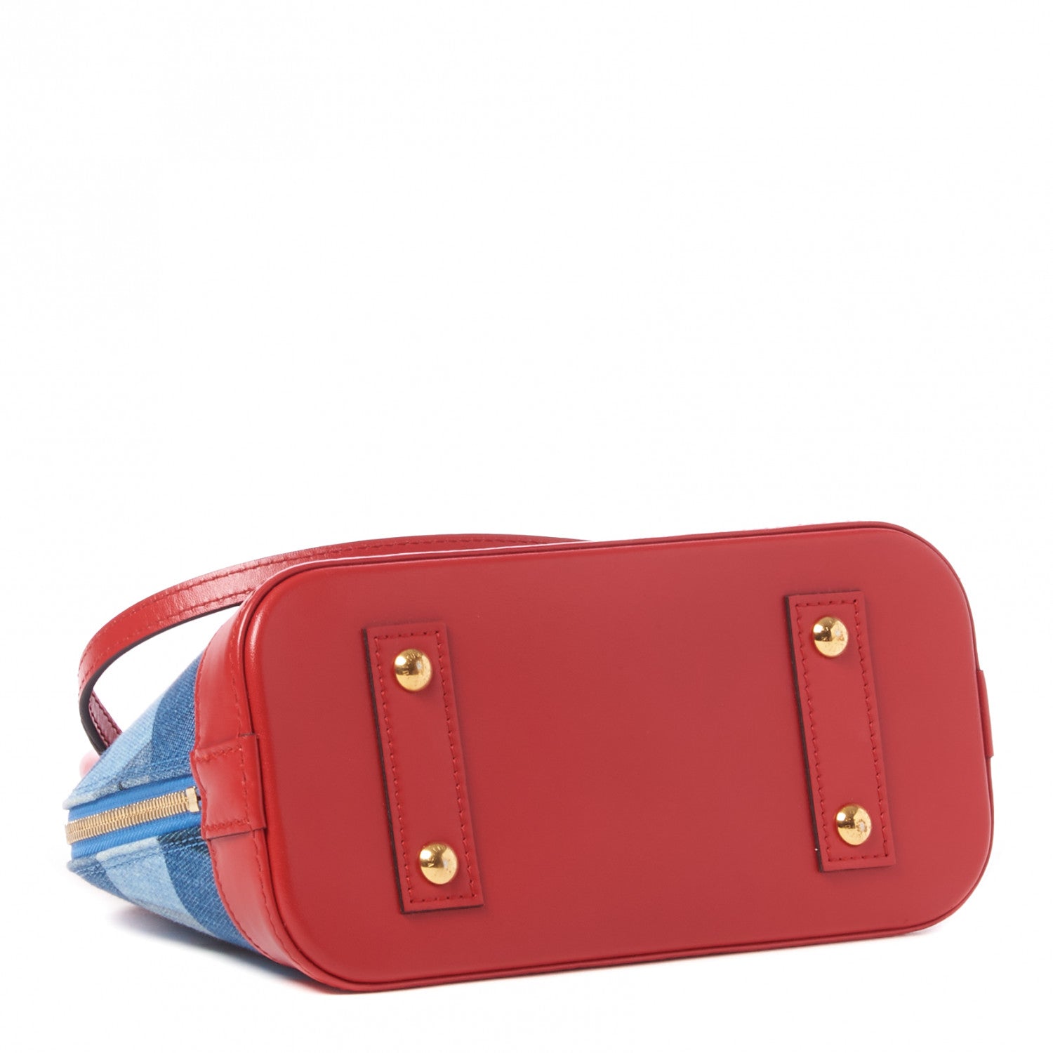 Louis Vuitton Denim Damier Monogram Patchwork Alma BB 3 of 8