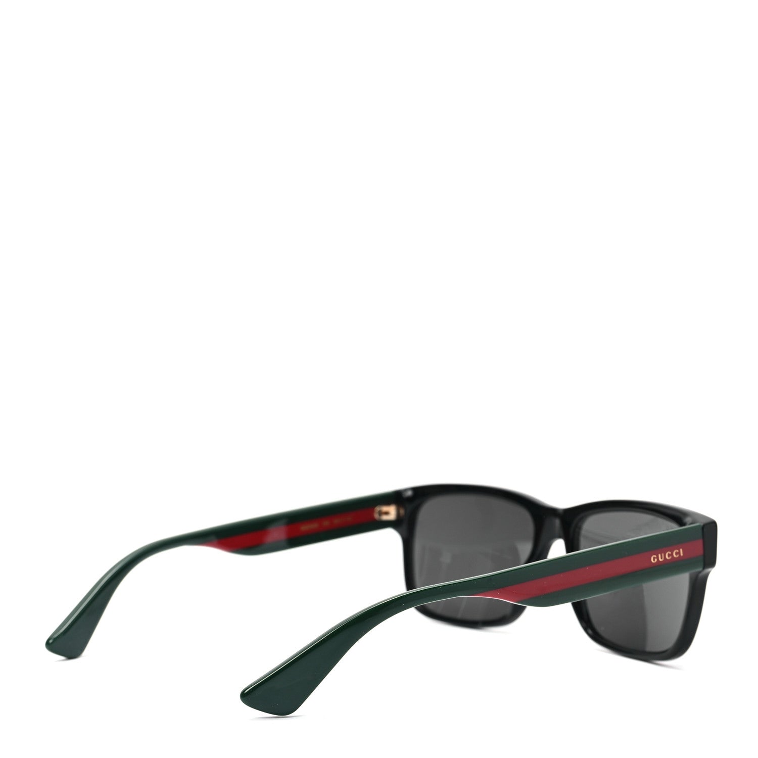 Gucci Acetate Square Frame Web Sunglasses GG0340S Black 3 of 6