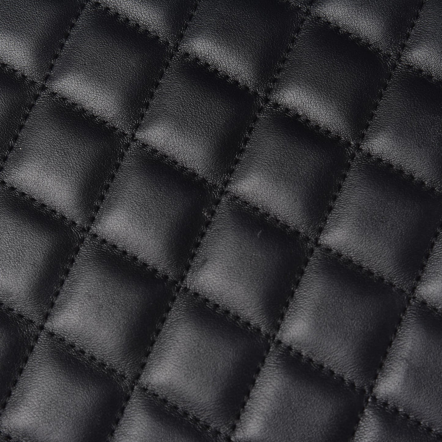 Lambskin Quilted Medium Casino Beauty CC Cosmetic Case Black