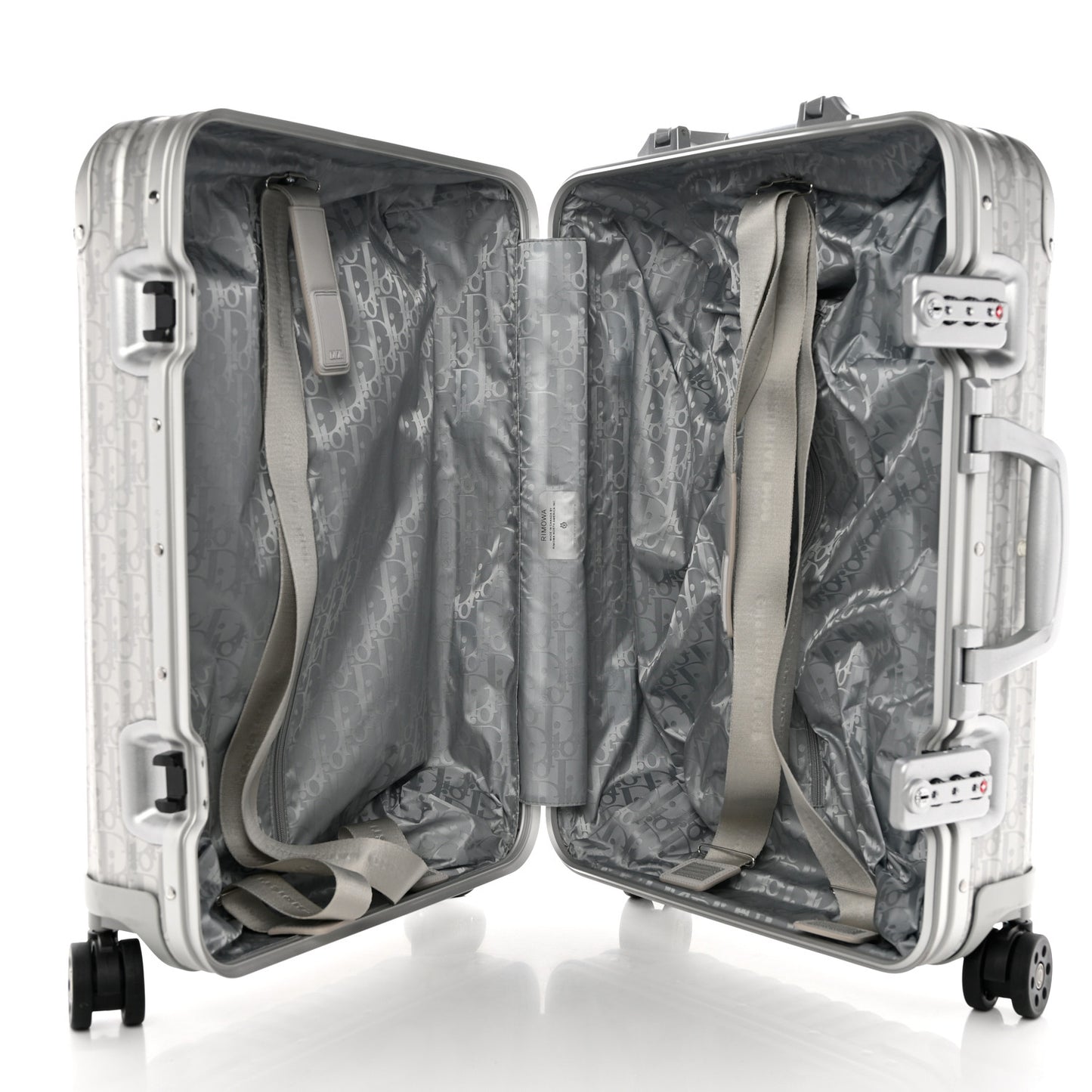X RIMOWA Aluminum Gradient Cabin Luggage Silver