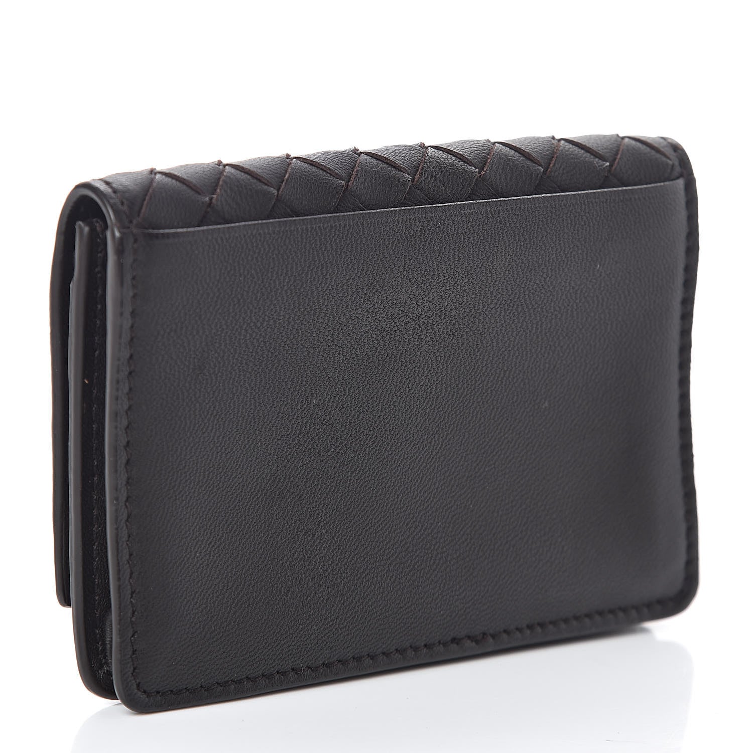 Bottega Veneta Nappa Intrecciato Card Holder Ebano 3 of 7