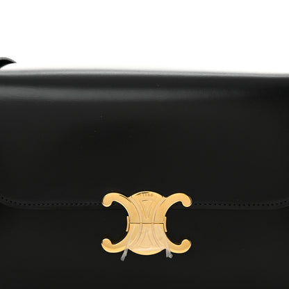 Celine Shiny Calfskin Medium Triomphe Black 9 of 11