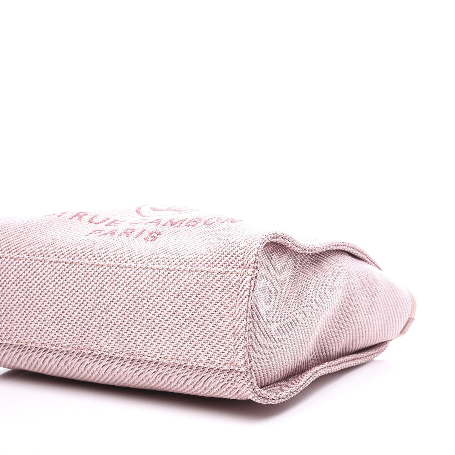 Mixed Fibers Calfskin Mini Deauville Tote Rose Pink