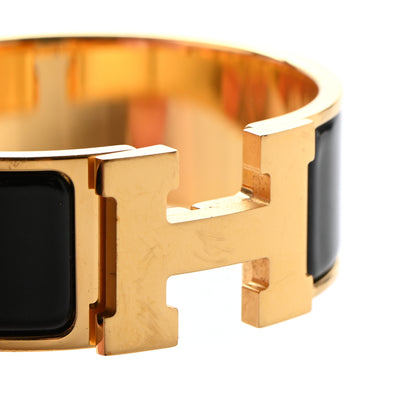 Hermes Enamel Wide Clic Clac H Bracelet PM Black 5 of 5