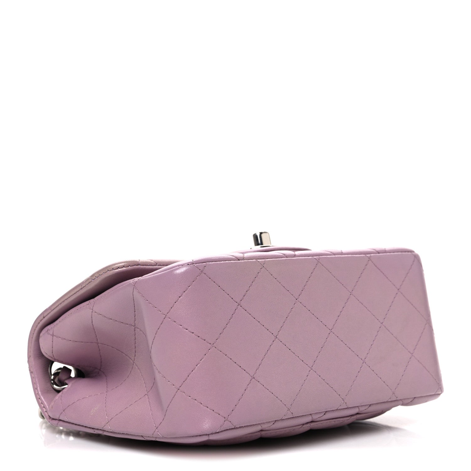 Chanel Lambskin Quilted Mini Square Flap Purple 4 of 10