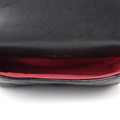 Chanel Calfskin Quilted About Pearls Card Holder Flap With Chain Black 5 of 12