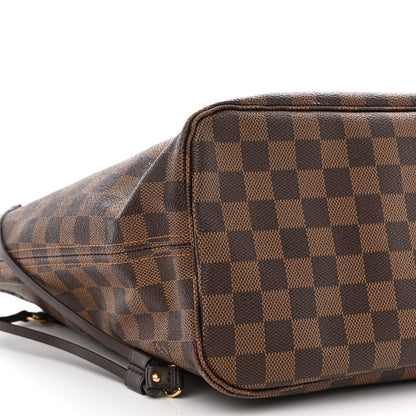 Louis Vuitton Damier Ebene Neo Neverfull MM Rose Ballerine 13 of 16