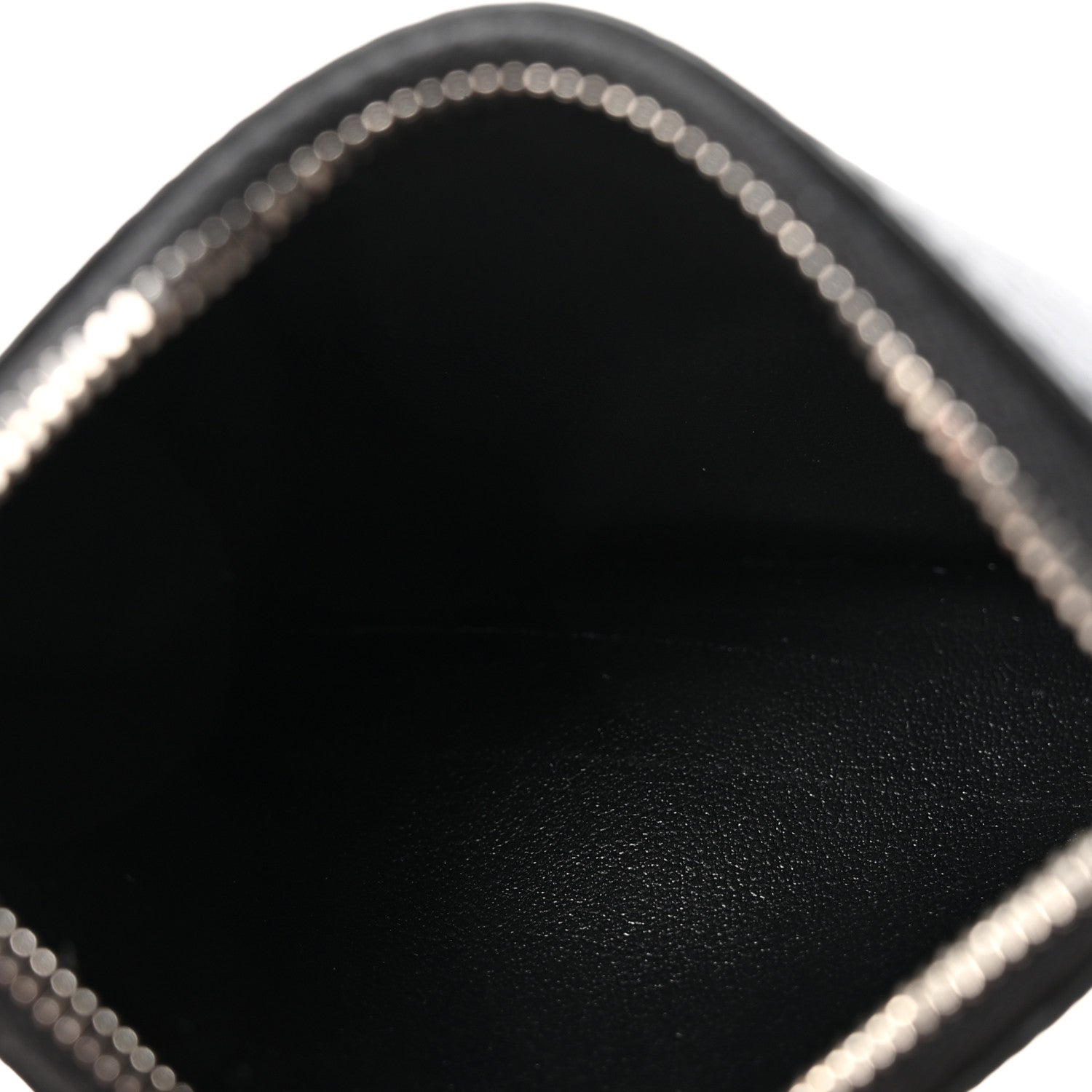 Celine Grained Calfskin Zipped Card Holder Black 1803012