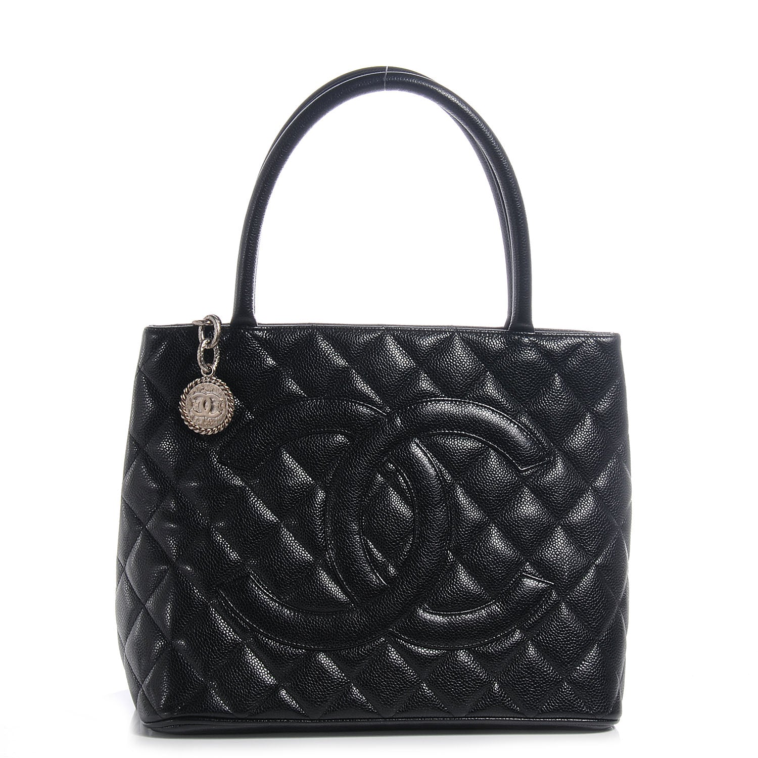 Chanel Caviar Quilted Medallion Tote Black 1 of 7