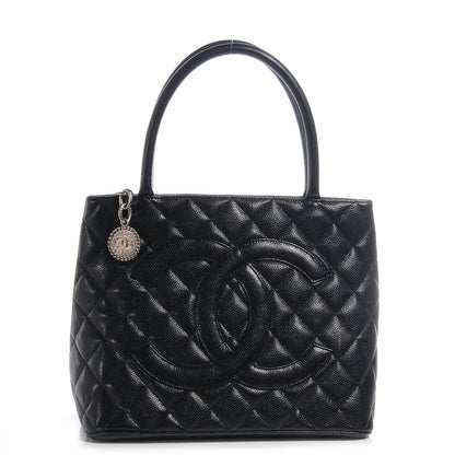 Chanel Caviar Quilted Medallion Tote Black 1 of 7