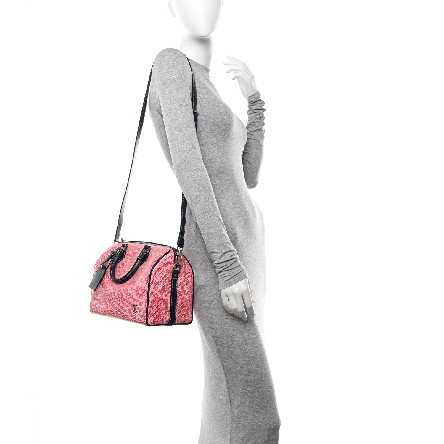 Louis Vuitton Epi Speedy Bandouliere 25 Denim Red 2 of 10