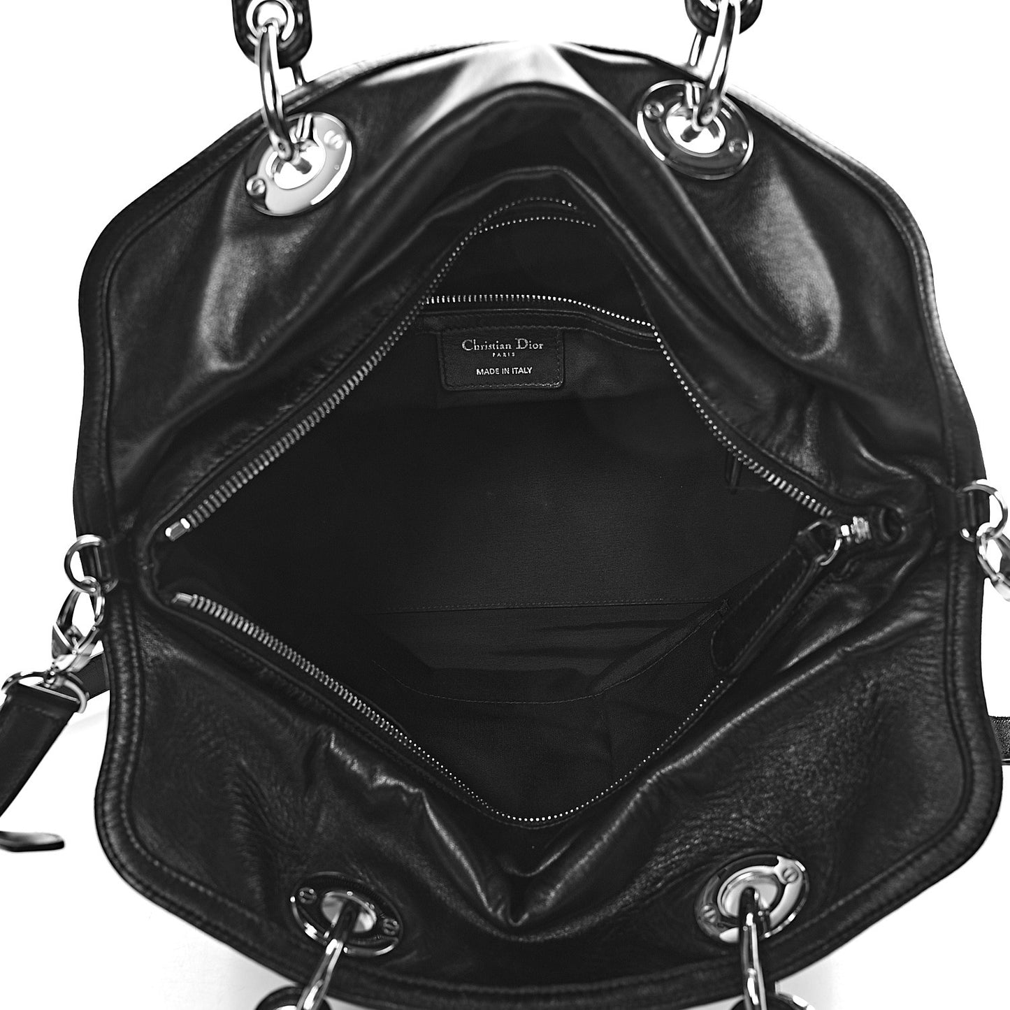 Lambskin Cannage Medium Granville Tote Black