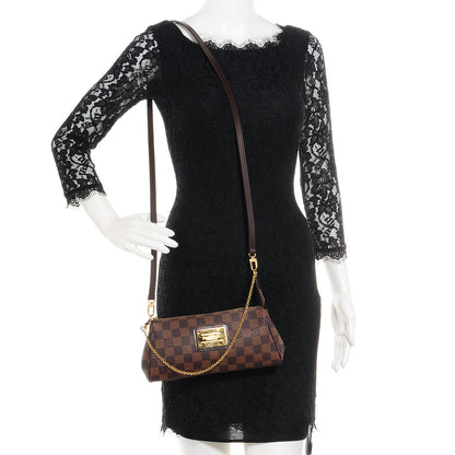 Louis Vuitton Damier Ebene Eva Clutch 2 of 7