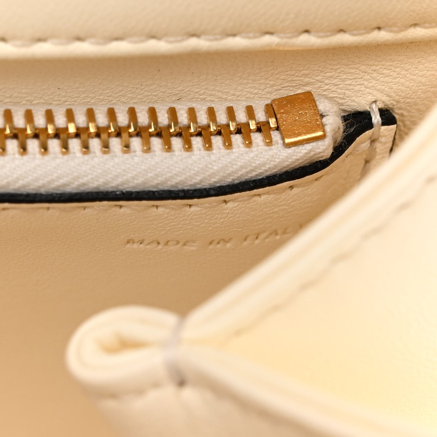 Nappa Small One Stud Top Handle Bag Ivory