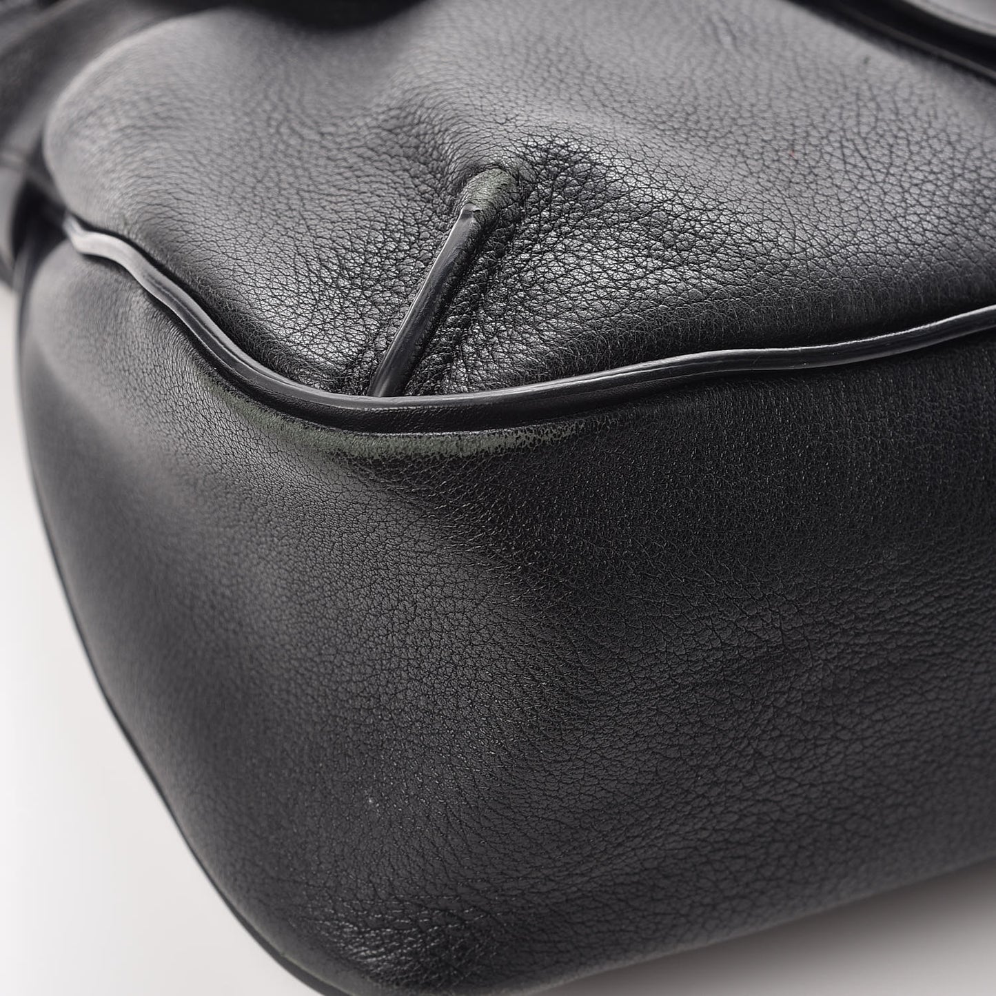 Grained Lambskin Calfskin Medium Lexa Shoulder Bag Black