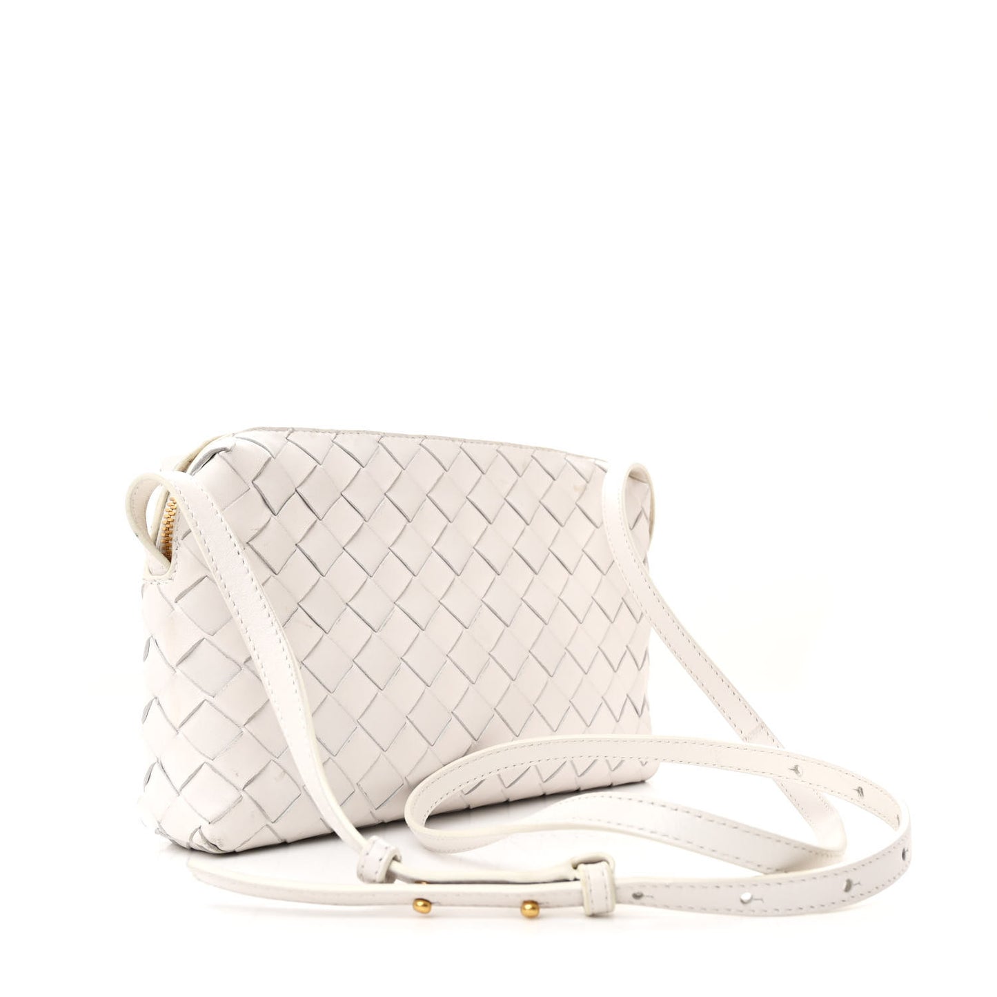 Nappa Intrecciato Crossbody White