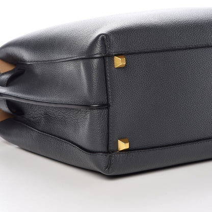 MCM Grained Calfskin Large Milla Tote Phantom Grey 10 of 14