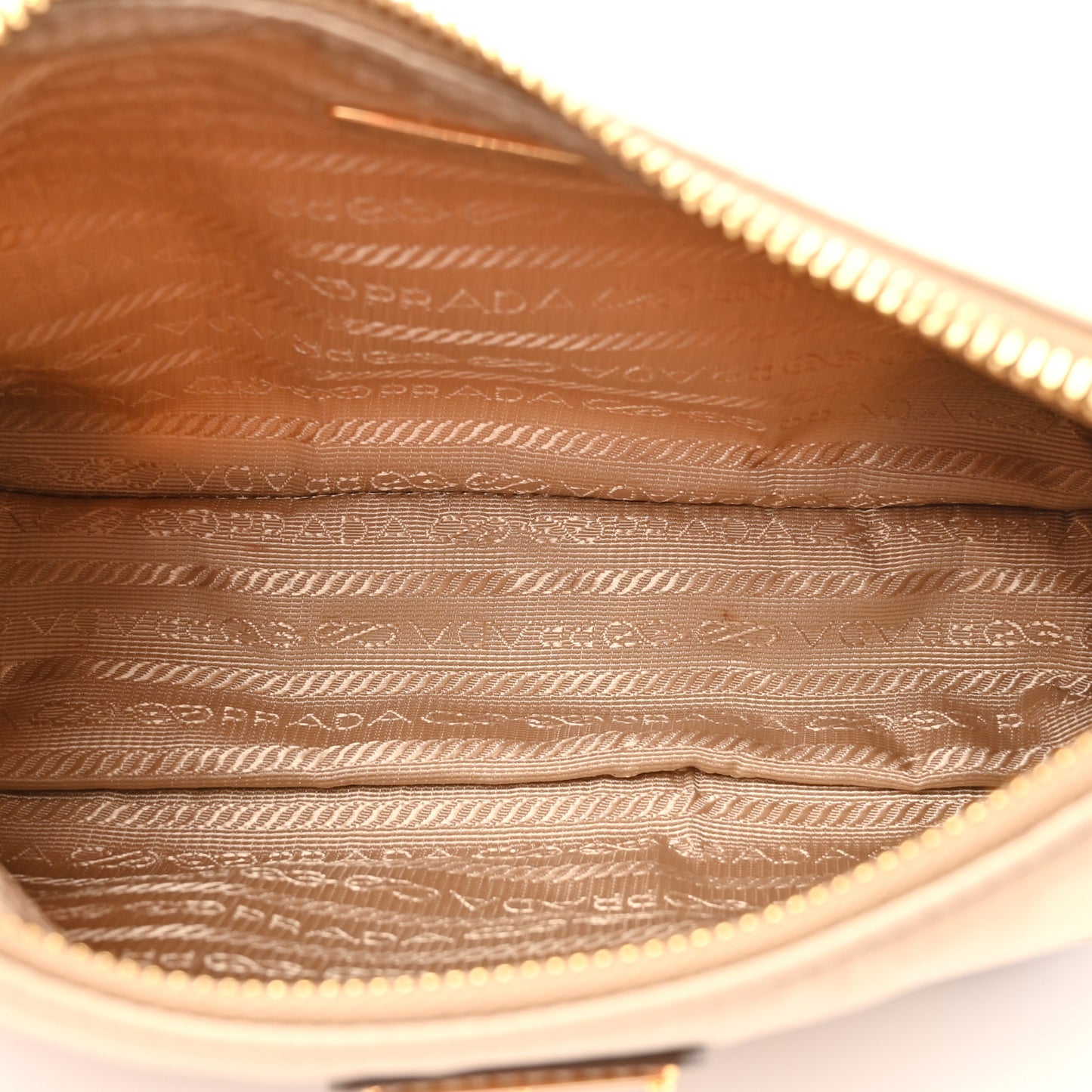 Nylon Saffiano Re-Edition 2005 Shoulder Bag Camel Caramel