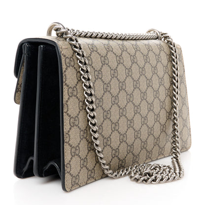 Gucci GG Supreme Monogram Small Dionysus Shoulder Bag Black 3 of 12