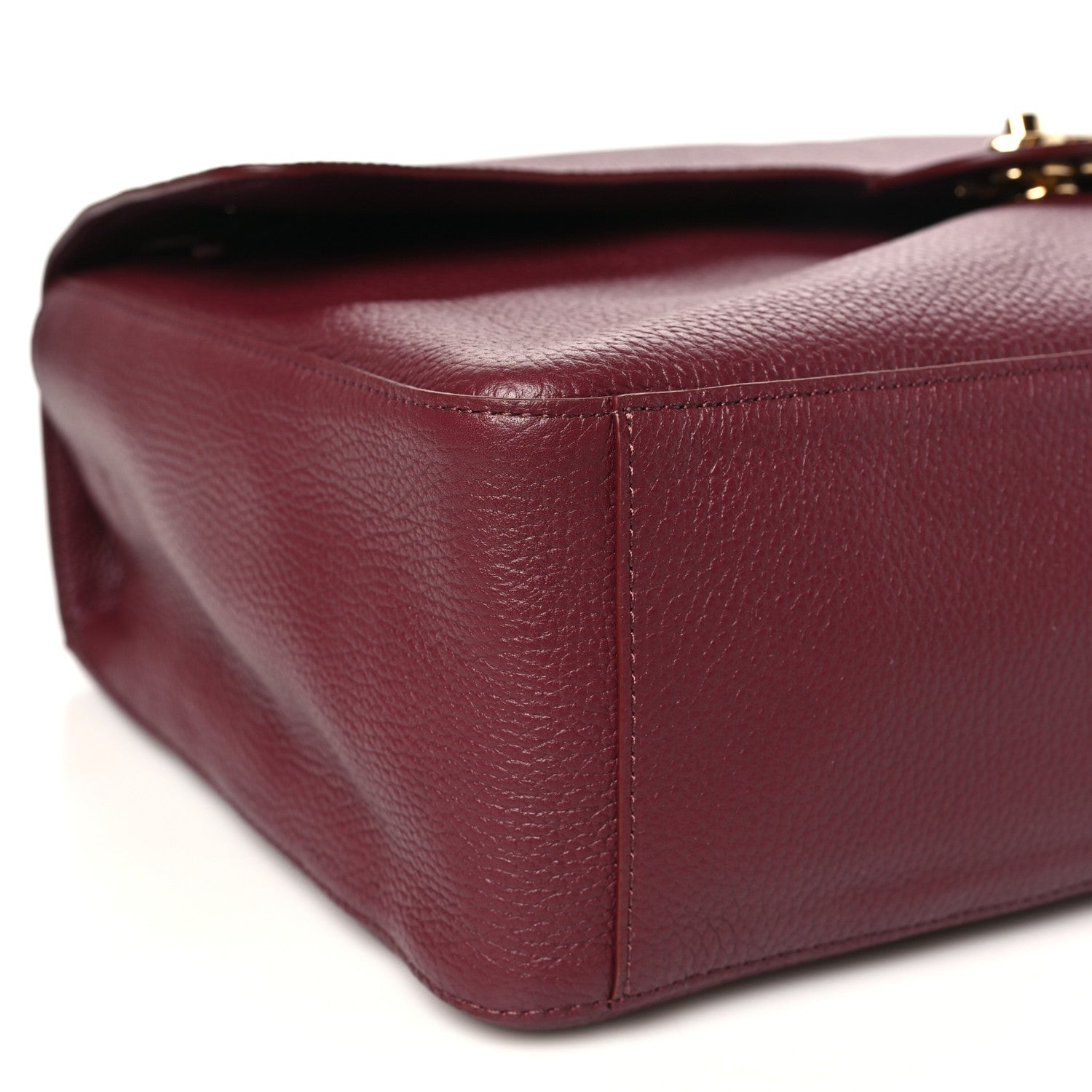 Chanel Grained Calfskin Souplissimo Maxi Flap Burgundy 9 of 11