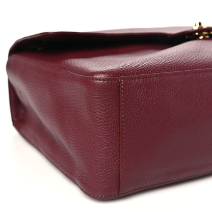 Chanel Grained Calfskin Souplissimo Maxi Flap Burgundy 9 of 11