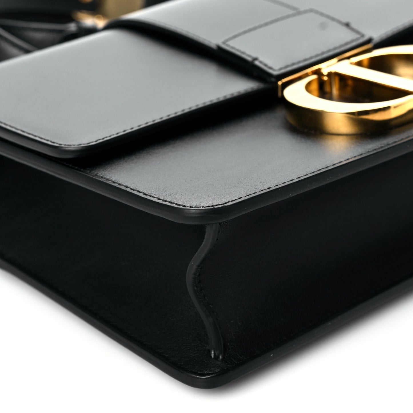 Smooth Calfskin 30 Montaigne Flap Bag Black