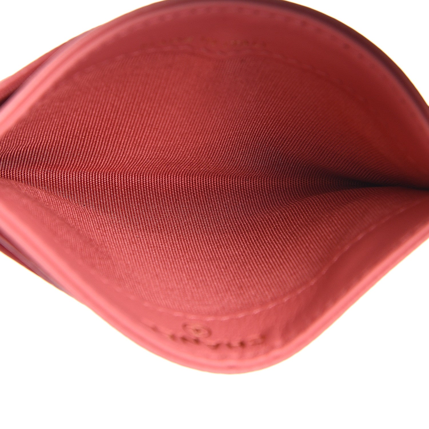 Chanel Caviar Camellia Embossed Card Holder Pink 4 of 8