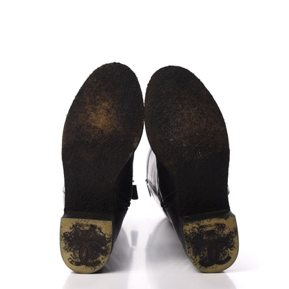 Chanel Calfskin CC Turnlock High Boots 37 Black 5 of 9
