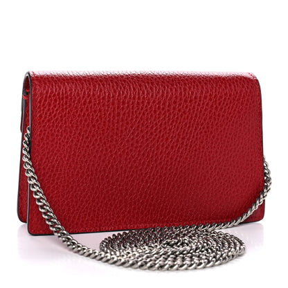 Gucci Calfskin Super Mini Dionysus Shoulder Bag Hibiscus Red 3 of 9
