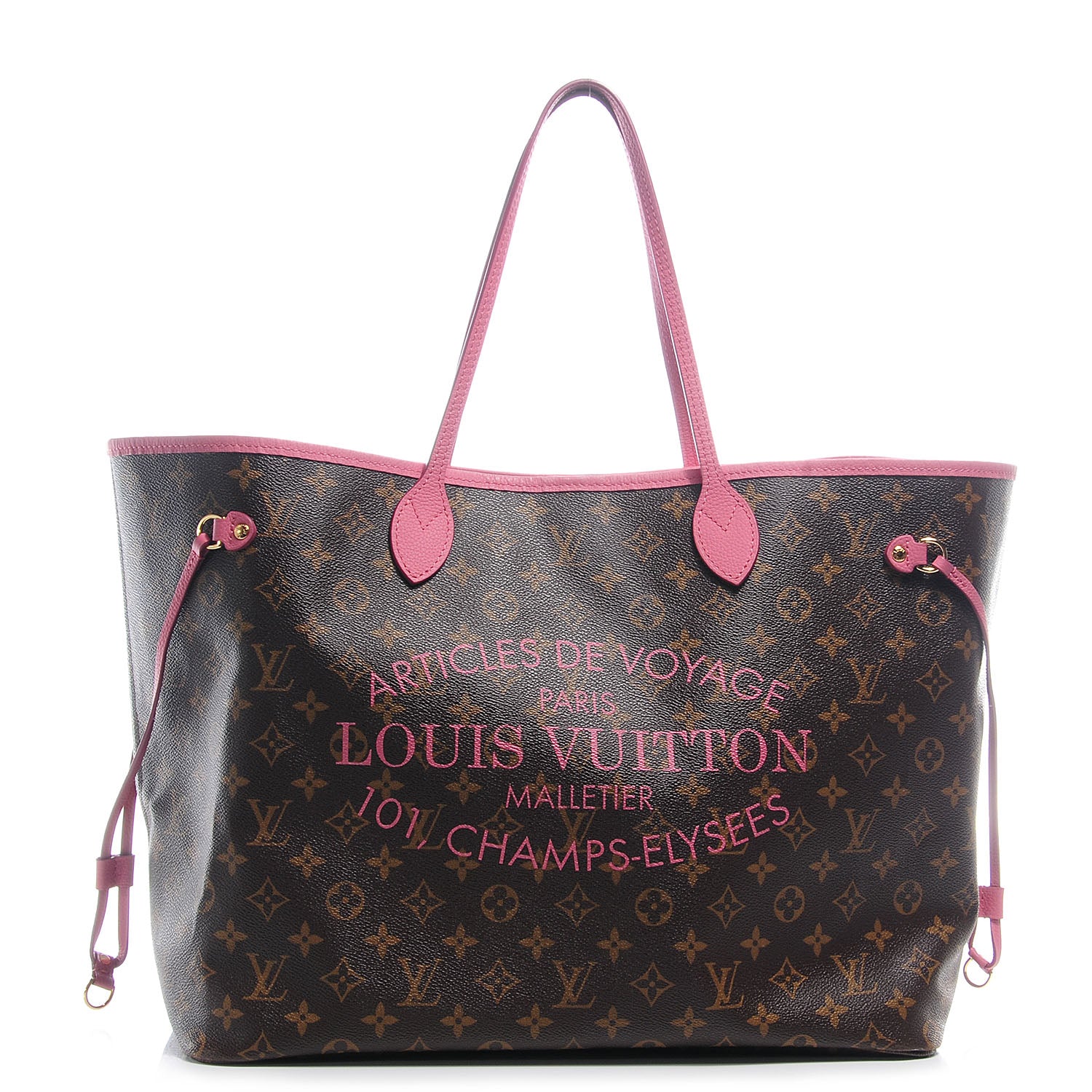 Louis Vuitton Monogram Articles de Voyage Ikat Neverfull GM Rose Velours 1 of 7