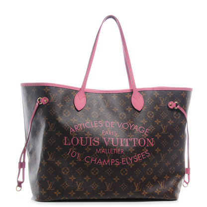 Louis Vuitton Monogram Articles de Voyage Ikat Neverfull GM Rose Velours 1 of 7
