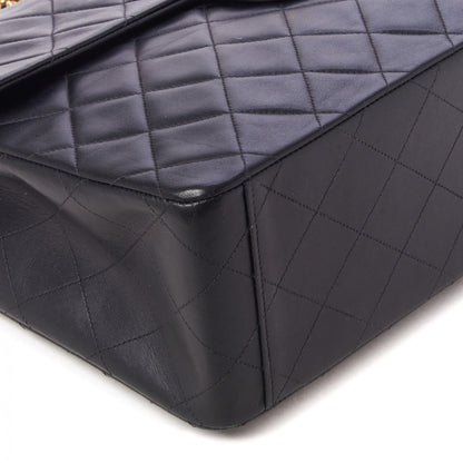 Chanel Lambskin Quilted XL Jumbo Single Flap Black 6 of 10