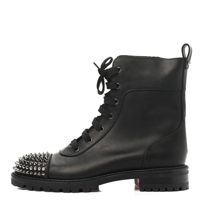 Christian Louboutin Calfskin Spikes TS Croc Flat Boots 41 Black 1 of 6