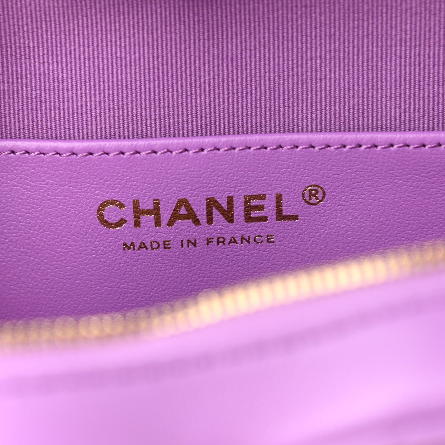 Lambskin Quilted CC In Love Heart Bag Purple