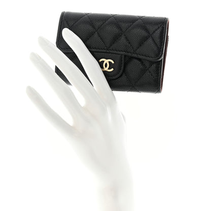 Chanel Caviar Quilted Classic 4 Key Holder Wallet Black 2 of 11