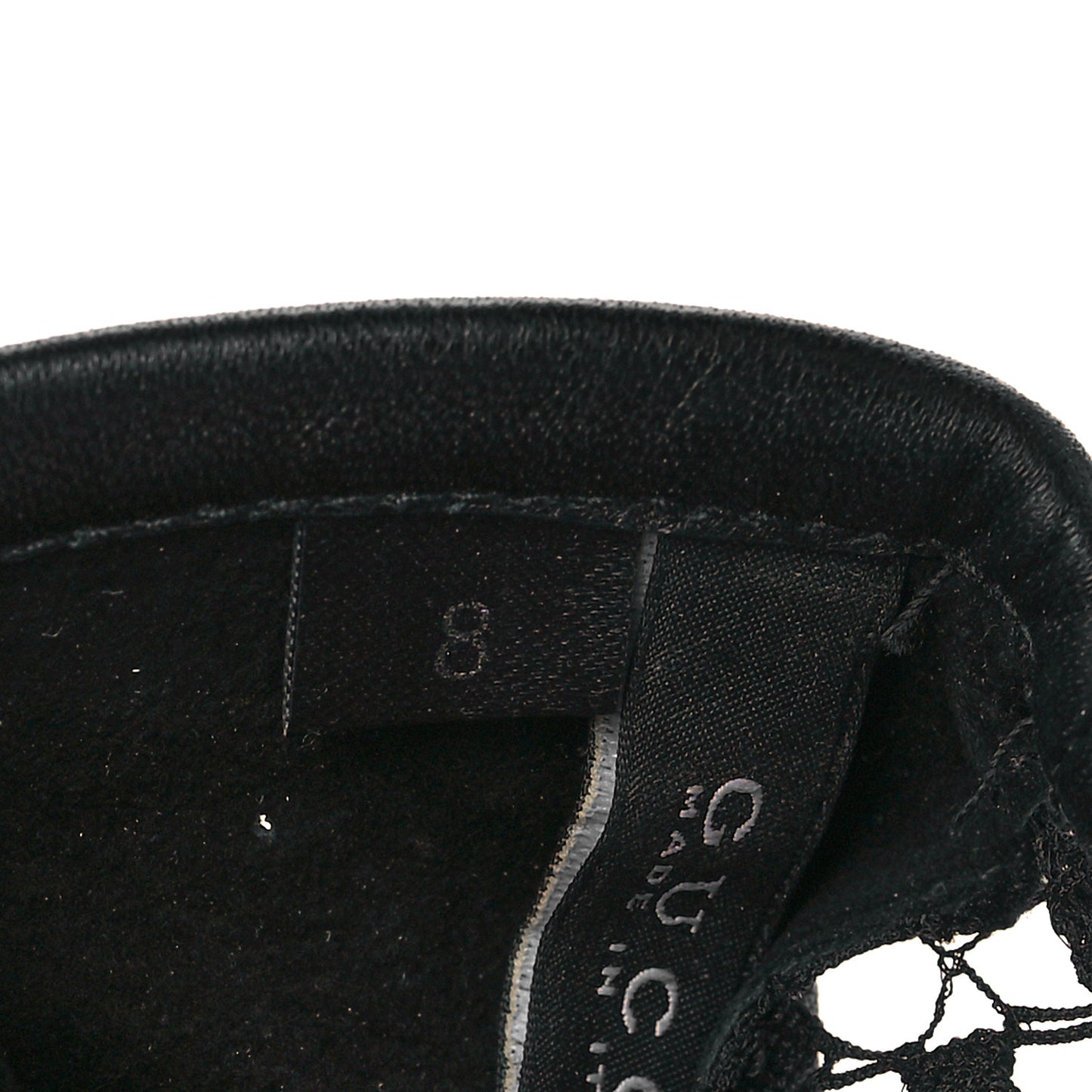 Nappa Mesh Gloves 8 Black