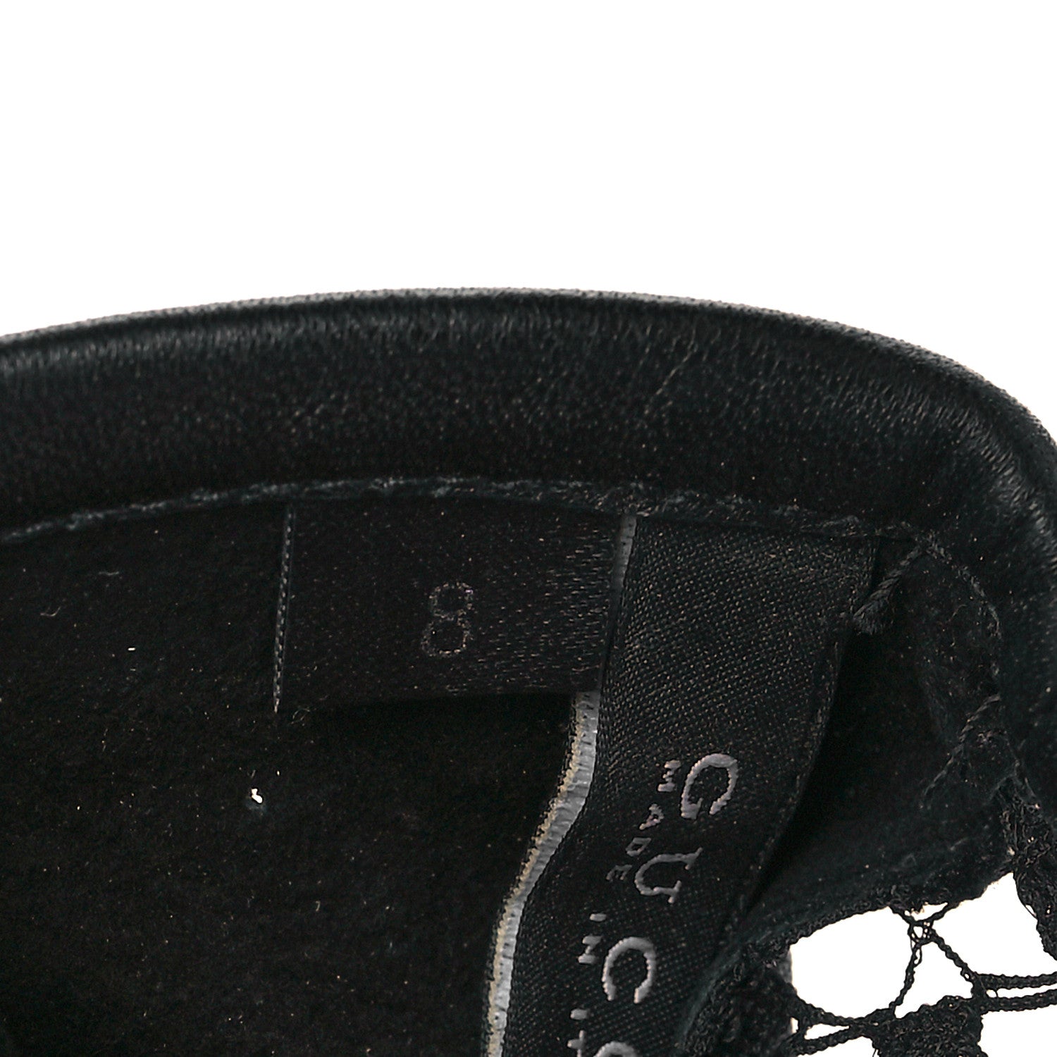Gucci Nappa Mesh Gloves 8 Black 4 of 4