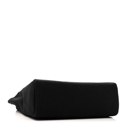 Hermes Toile Vache Calfskin Herbag 30 PM Black Natural 4 of 10